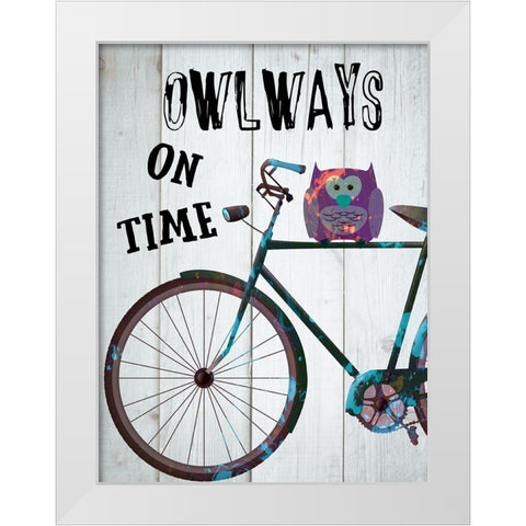 Bicycle Travel 7 White Modern Wood Framed Art Print by Phillip, Jamie