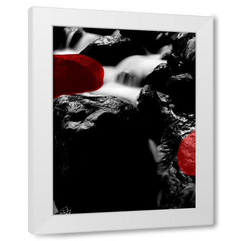 Red Rocks River 2 White Modern Wood Framed Art Print by Phillip, Jamie