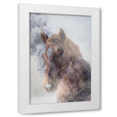 Mystic Horse White Modern Wood Framed Art Print by Phillip, Jamie