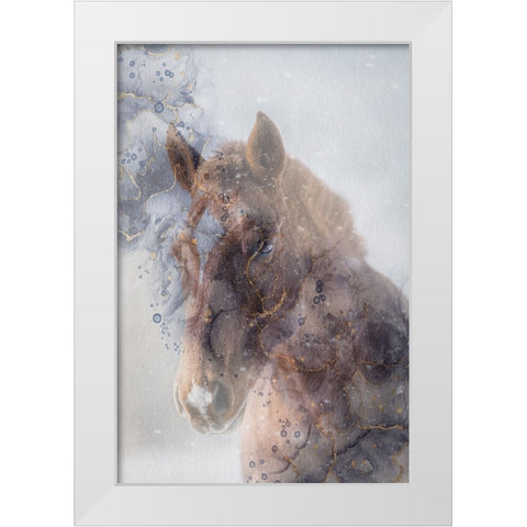 Mystic Horse White Modern Wood Framed Art Print by Phillip, Jamie