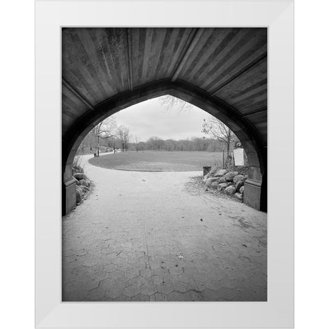 Tunnel Black White Modern Wood Framed Art Print by Phillip, Jamie