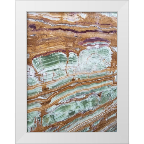Marble Glaze White Modern Wood Framed Art Print by Phillip, Jamie
