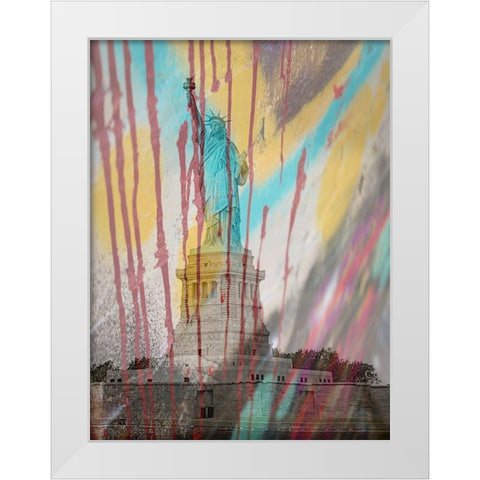 Stat 2 White Modern Wood Framed Art Print by Phillip, Jamie