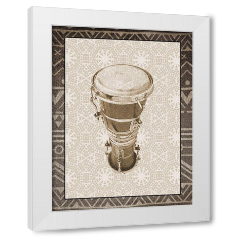 Ethnic 2 White Modern Wood Framed Art Print by Phillip, Jamie