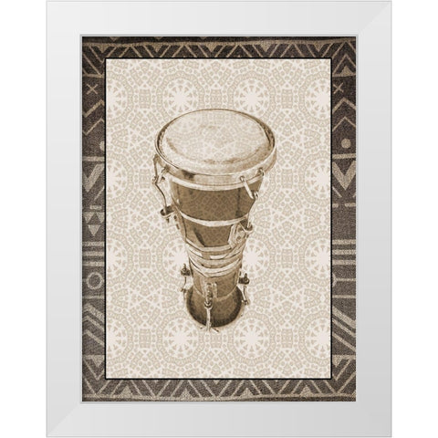 Ethnic 2 White Modern Wood Framed Art Print by Phillip, Jamie