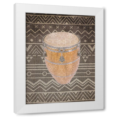 Ethnic 1 White Modern Wood Framed Art Print by Phillip, Jamie