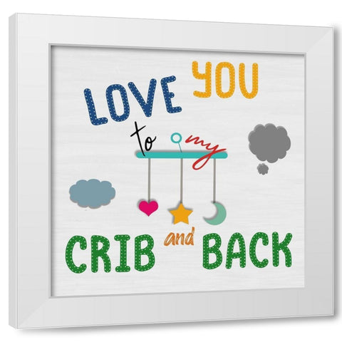 My Crib White Modern Wood Framed Art Print by Phillip, Jamie