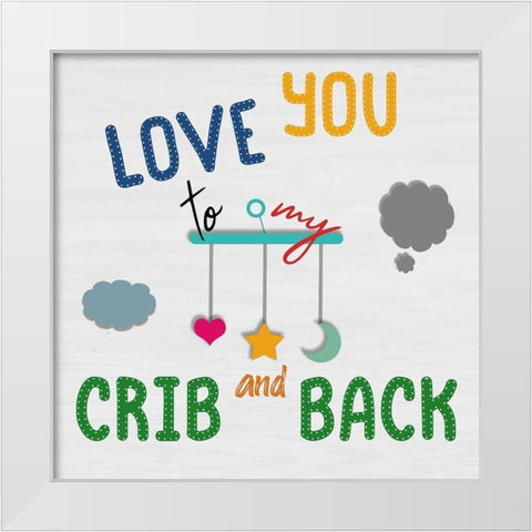 My Crib White Modern Wood Framed Art Print by Phillip, Jamie