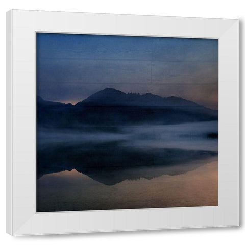 Wooden Lodge White Modern Wood Framed Art Print by Phillip, Jamie