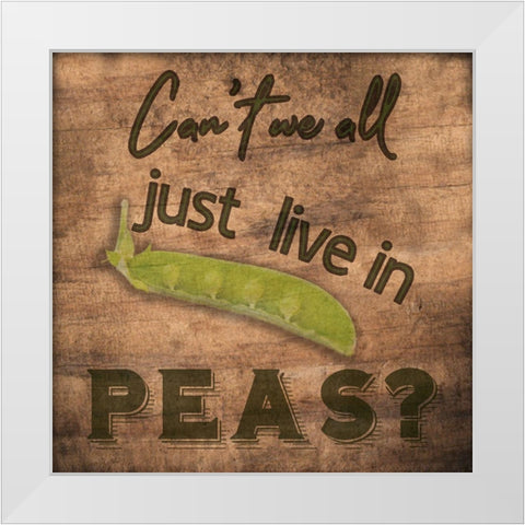 Kitchen Talk 4 White Modern Wood Framed Art Print by Phillip, Jamie