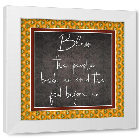 Bless White Modern Wood Framed Art Print by Phillip, Jamie