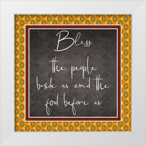 Bless White Modern Wood Framed Art Print by Phillip, Jamie