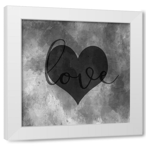 Love Is There White Modern Wood Framed Art Print by Phillip, Jamie