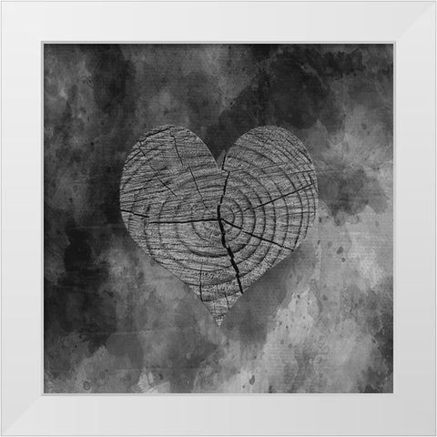 Love Is There 2 White Modern Wood Framed Art Print by Phillip, Jamie