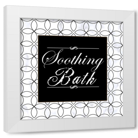 Elegain Bath White Modern Wood Framed Art Print by Phillip, Jamie