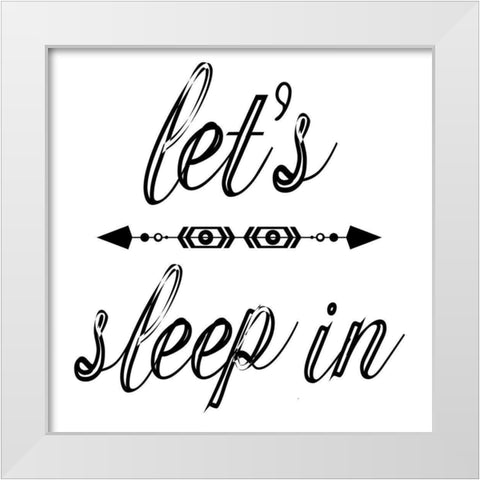 Sleep In White Modern Wood Framed Art Print by Phillip, Jamie