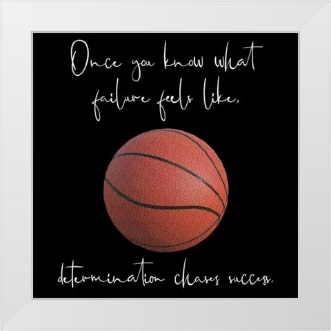 Success White Modern Wood Framed Art Print by Phillip, Jamie