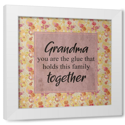 Grandma White Modern Wood Framed Art Print by Phillip, Jamie