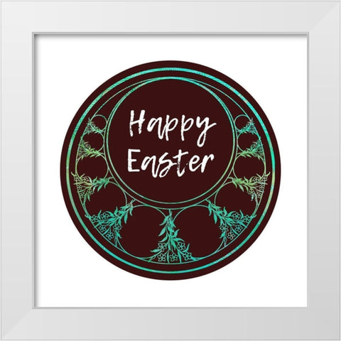Happy Easter 2 White Modern Wood Framed Art Print by Phillip, Jamie