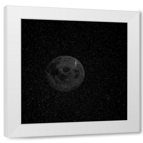 Night Moon 1 White Modern Wood Framed Art Print by Phillip, Jamie