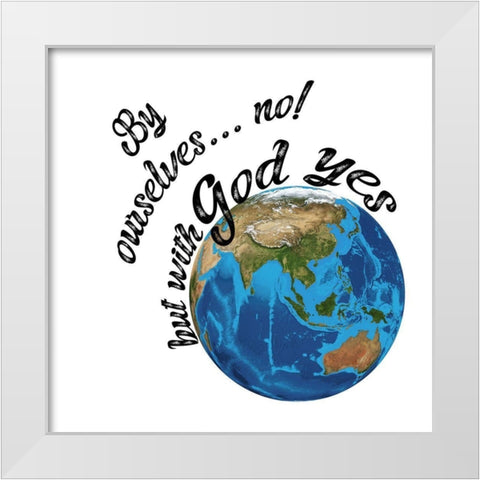 World 2 White Modern Wood Framed Art Print by Phillip, Jamie
