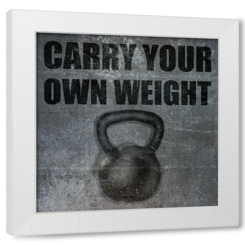 Gym White Modern Wood Framed Art Print by Phillip, Jamie