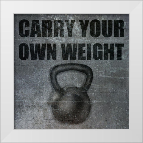 Gym White Modern Wood Framed Art Print by Phillip, Jamie