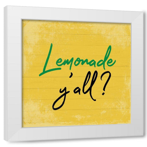Lemonade White Modern Wood Framed Art Print by Phillip, Jamie