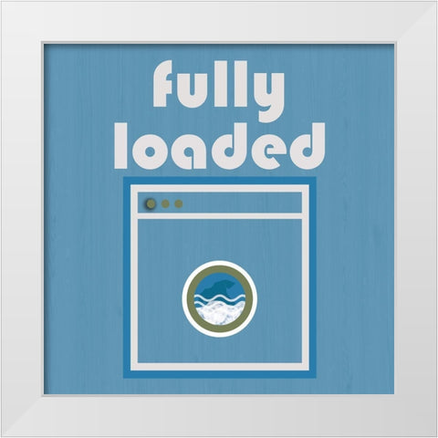 Washer White Modern Wood Framed Art Print by Phillip, Jamie