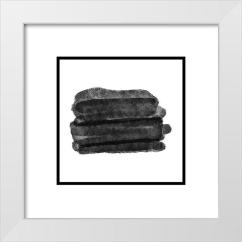 Mordel Abstract 2 White Modern Wood Framed Art Print by Phillip, Jamie
