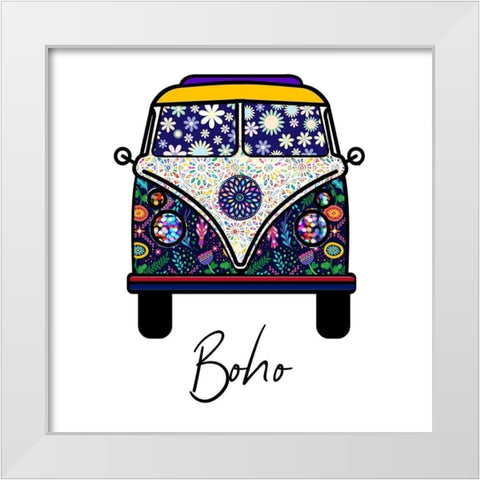 Boho 2 White Modern Wood Framed Art Print by Phillip, Jamie