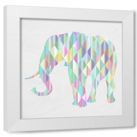 Prismaphant White Modern Wood Framed Art Print by Phillip, Jamie