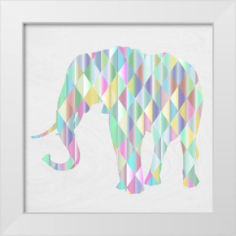 Prismaphant White Modern Wood Framed Art Print by Phillip, Jamie