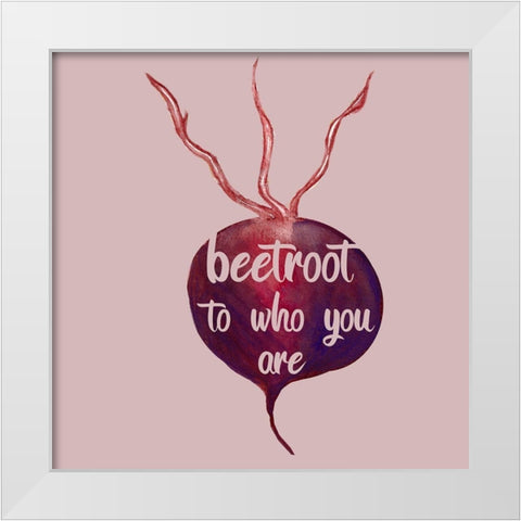 Beetroot White Modern Wood Framed Art Print by Phillip, Jamie