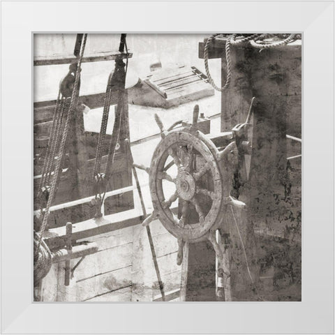 Nautical Voyage White Modern Wood Framed Art Print by Phillip, Jamie