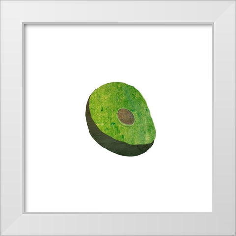 Avacado White Modern Wood Framed Art Print by Phillip, Jamie