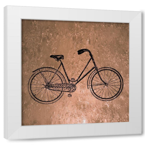 Metalic Bike White Modern Wood Framed Art Print by Phillip, Jamie