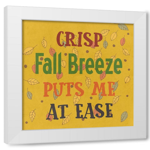 Fall Breeze White Modern Wood Framed Art Print by Phillip, Jamie
