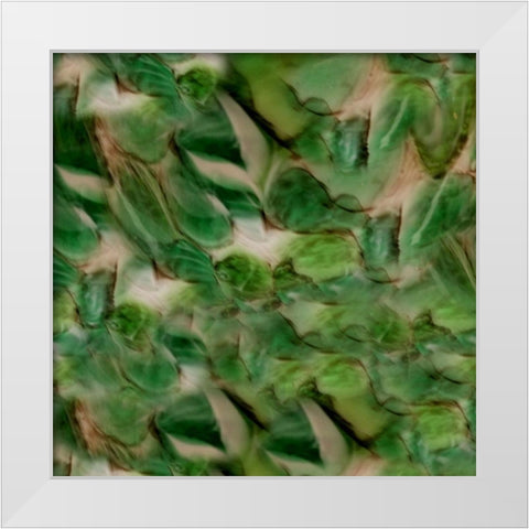 Emerald White Modern Wood Framed Art Print by Phillip, Jamie