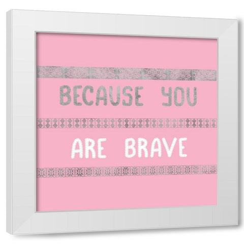 Brave One White Modern Wood Framed Art Print by Phillip, Jamie