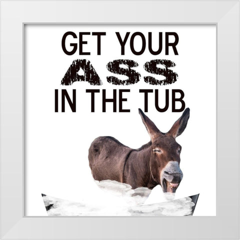 Shower  White Modern Wood Framed Art Print by Phillip, Jamie