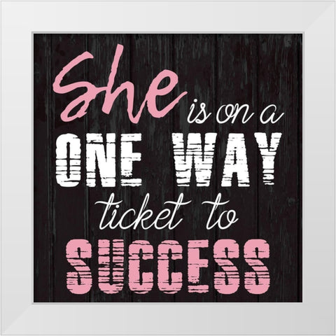 Success 2 White Modern Wood Framed Art Print by Phillip, Jamie