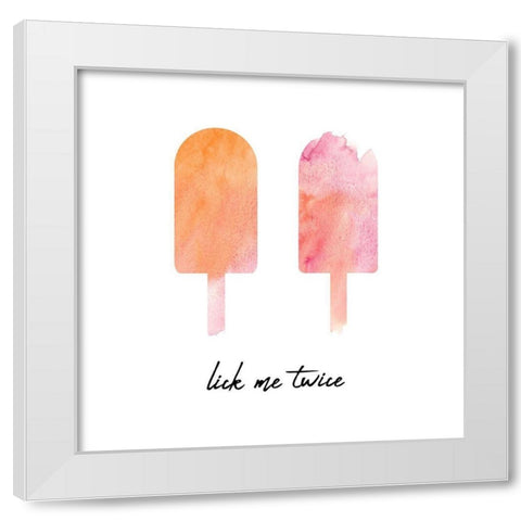 Summer Pop White Modern Wood Framed Art Print by Phillip, Jamie