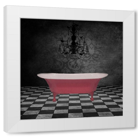 In The Tub 2 White Modern Wood Framed Art Print by Phillip, Jamie
