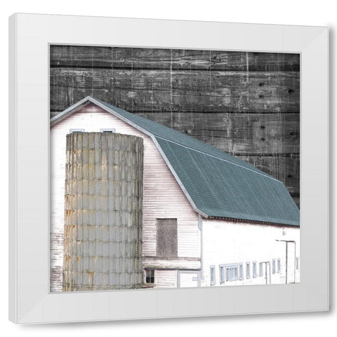 Farmhouse 2 White Modern Wood Framed Art Print by Phillip, Jamie