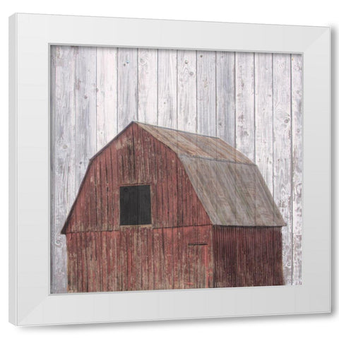 Farmhouse 3 White Modern Wood Framed Art Print by Phillip, Jamie