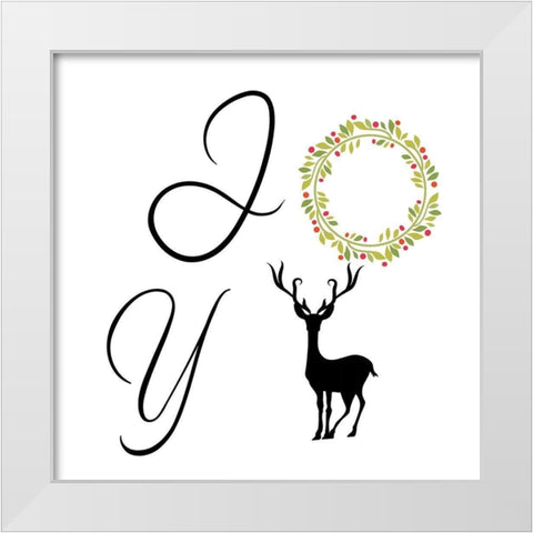 Joy White Modern Wood Framed Art Print by Phillip, Jamie