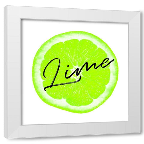 Lime White Modern Wood Framed Art Print by Phillip, Jamie