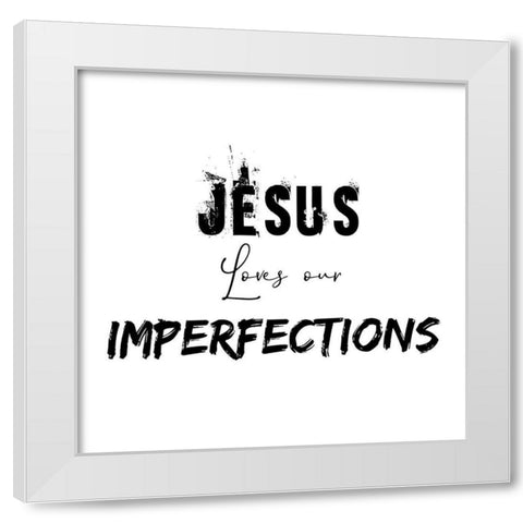 Imperfections White Modern Wood Framed Art Print by Phillip, Jamie