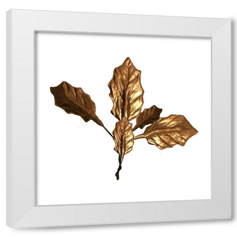 Gold White Modern Wood Framed Art Print by Phillip, Jamie